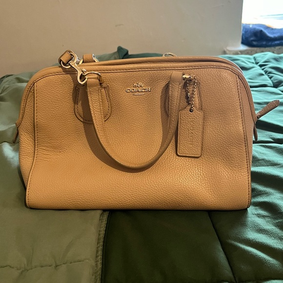 Coach Handbags - Coach Purse Small Beige